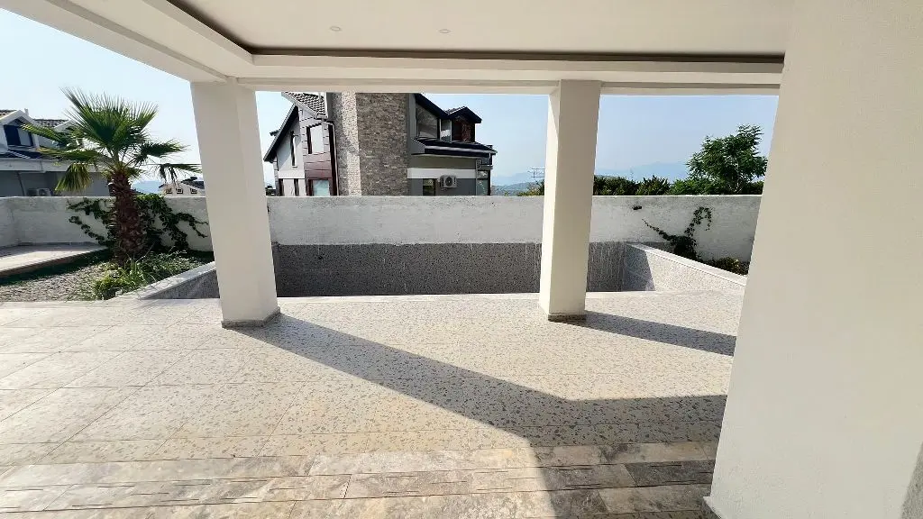 Shaded terrace